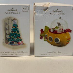 Hallmark Keepsake Ornament Bundle – Magic Tree + Santa’s Sweet Ride
